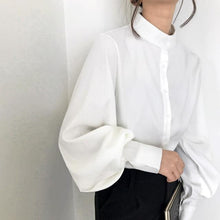 Load image into Gallery viewer, Big Lantern Sleeve Blouse Women Autumn Winter Single
