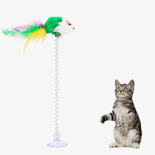 Carica l&#39;immagine nel visualizzatore di Gallery, Suction Spring Cat Toy Cat Feather
