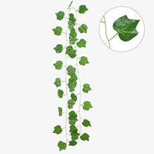 Carica l&#39;immagine nel visualizzatore di Gallery, 230cm Silk Rose Fake Creeper Green Leaf Ivy Vine
