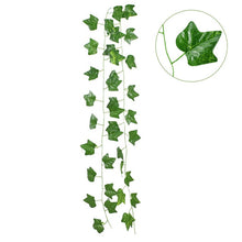 Carica l&#39;immagine nel visualizzatore di Gallery, 230cm Silk Rose Fake Creeper Green Leaf Ivy Vine
