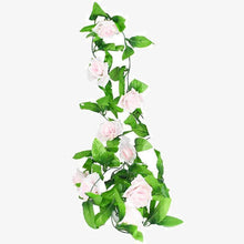 Carica l&#39;immagine nel visualizzatore di Gallery, 230cm Silk Rose Fake Creeper Green Leaf Ivy Vine
