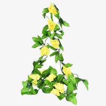Carica l&#39;immagine nel visualizzatore di Gallery, 230cm Silk Rose Fake Creeper Green Leaf Ivy Vine
