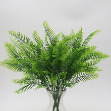Charger l&#39;image dans la galerie, Grass Plastic Ferns Green Leaves Fake Flower
