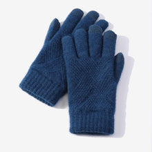 Charger l&#39;image dans la galerie, Female Winter Warm Knitted Full Finger Gloves
