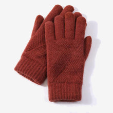 Charger l&#39;image dans la galerie, Female Winter Warm Knitted Full Finger Gloves
