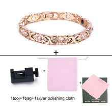 Load image into Gallery viewer, Gold-color Stainless Steel Bracelet Women Cross Health
