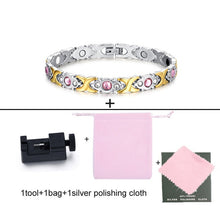 Load image into Gallery viewer, Gold-color Stainless Steel Bracelet Women Cross Health
