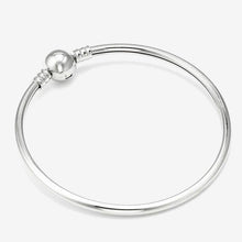 Load image into Gallery viewer, Silver Plated Snake Chain Link Bracelet Fit European
