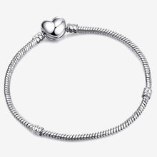 Load image into Gallery viewer, Silver Plated Snake Chain Link Bracelet Fit European
