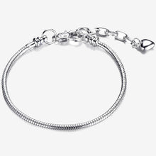 Load image into Gallery viewer, Silver Plated Snake Chain Link Bracelet Fit European
