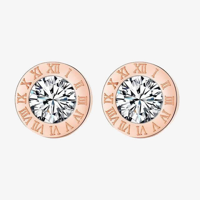Vintage Roman Numerals Small Earring