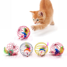 Charger l&#39;image dans la galerie, Cat Interactive Small Bell Mouse Cage Toys
