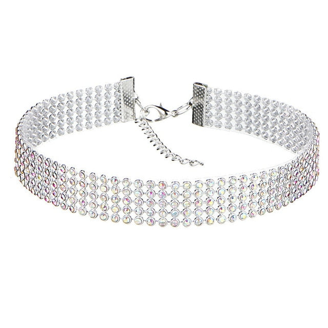 Crystal Rhinestone Choker Necklace