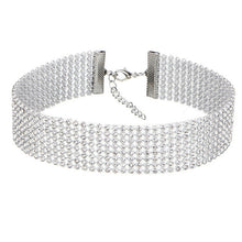 Carica l&#39;immagine nel visualizzatore di Gallery, Crystal Rhinestone Choker Necklace
