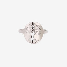 Carica l&#39;immagine nel visualizzatore di Gallery, Stainless Steel Rings Tree Of Life Ring Ladies
