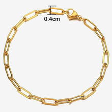 Load image into Gallery viewer, Stainless Steel Square Link Chain Necklaces
