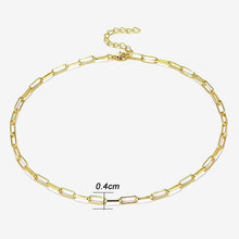Load image into Gallery viewer, Stainless Steel Square Link Chain Necklaces
