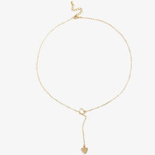Load image into Gallery viewer, Copper heart chain link necklace
