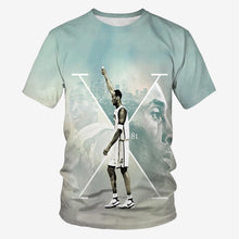 Charger l&#39;image dans la galerie, basketball star print short-sleeved t-shirt men&#39;s casual t-shirt
