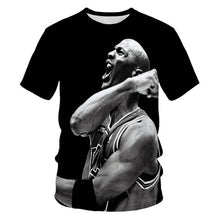Charger l&#39;image dans la galerie, basketball star print short-sleeved t-shirt men&#39;s casual t-shirt
