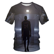 Charger l&#39;image dans la galerie, basketball star print short-sleeved t-shirt men&#39;s casual t-shirt
