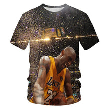 Charger l&#39;image dans la galerie, basketball star print short-sleeved t-shirt men&#39;s casual t-shirt
