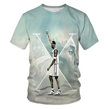Charger l&#39;image dans la galerie, basketball star print short-sleeved t-shirt men&#39;s casual t-shirt
