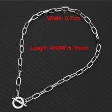 Load image into Gallery viewer, Stainless Steel Square Link Chain Necklaces
