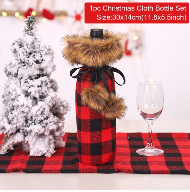 Christmas Wine Bottle Cover