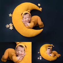 Load image into Gallery viewer, Baby Hat Posing Beans Moon Pillow Stars Set Photography Props
