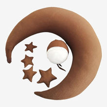 Load image into Gallery viewer, Baby Hat Posing Beans Moon Pillow Stars Set Photography Props
