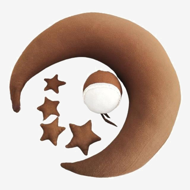 Baby Hat Posing Beans Moon Pillow Stars Set Photography Props