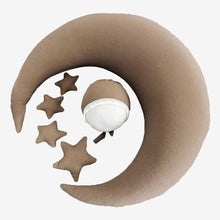 Load image into Gallery viewer, Baby Hat Posing Beans Moon Pillow Stars Set Photography Props
