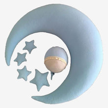 Load image into Gallery viewer, Baby Hat Posing Beans Moon Pillow Stars Set Photography Props
