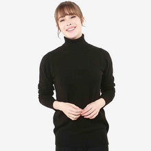 Laden Sie das Bild in den Galerie-Viewer.100% Merino Wool Women Turtleneck Sweater 2020
