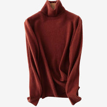 Laden Sie das Bild in den Galerie-Viewer.100% Merino Wool Women Turtleneck Sweater 2020
