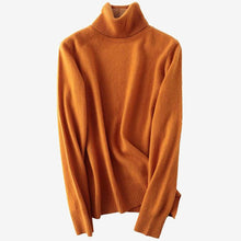 Laden Sie das Bild in den Galerie-Viewer.100% Merino Wool Women Turtleneck Sweater 2020
