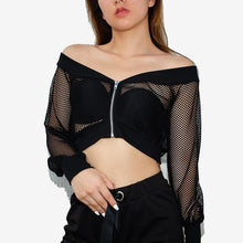 Charger l&#39;image dans la galerie, Female Fashion Casual Goth Chic Short Tops
