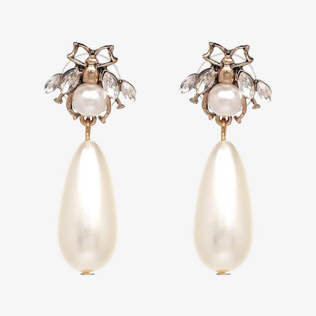 crystal earrings party jewelry accessories cute pearl statement