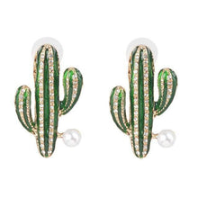 Carica l&#39;immagine nel visualizzatore di Gallery, crystal earrings party jewelry accessories cute pearl statement
