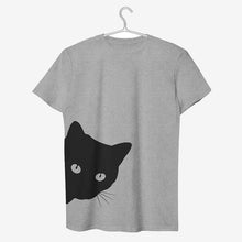 Charger l&#39;image dans la galerie, Cat Face Letter Print Tee Shirt Femme T-shirt Casual

