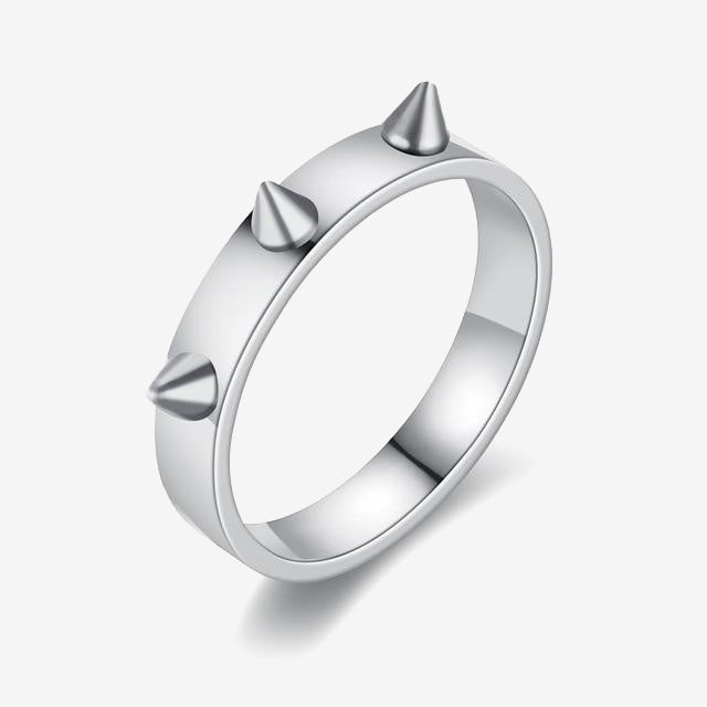 ring punk style men's and women's thorn jewelry Joyas