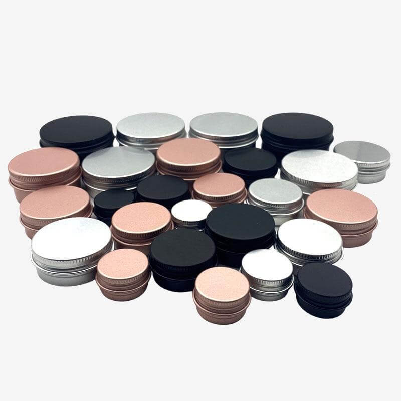 Cream Jar Tin Cosmetic Lip Balm Containers