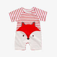 Charger l&#39;image dans la galerie, Infant jumpsuit summer romper animal print girl boy cotton suit
