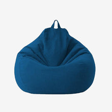 Load image into Gallery viewer, Linen Cloth Lounger Seat Bean Bag Pouf
