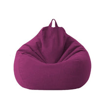 Load image into Gallery viewer, Linen Cloth Lounger Seat Bean Bag Pouf
