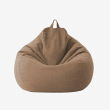 Load image into Gallery viewer, Linen Cloth Lounger Seat Bean Bag Pouf
