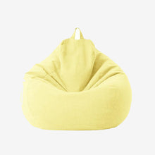 Load image into Gallery viewer, Linen Cloth Lounger Seat Bean Bag Pouf
