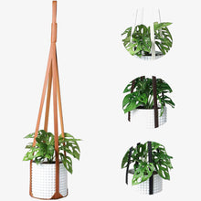 Carica l&#39;immagine nel visualizzatore di Gallery, PU Leather Plant Hanger Hanging Planter
