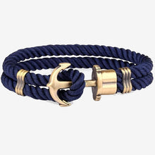 Load image into Gallery viewer, Anchor Bracelet Made of Nylon and Brass
